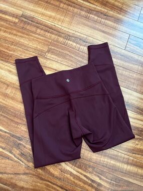 Lululemon Burgundy Performance Leggings
